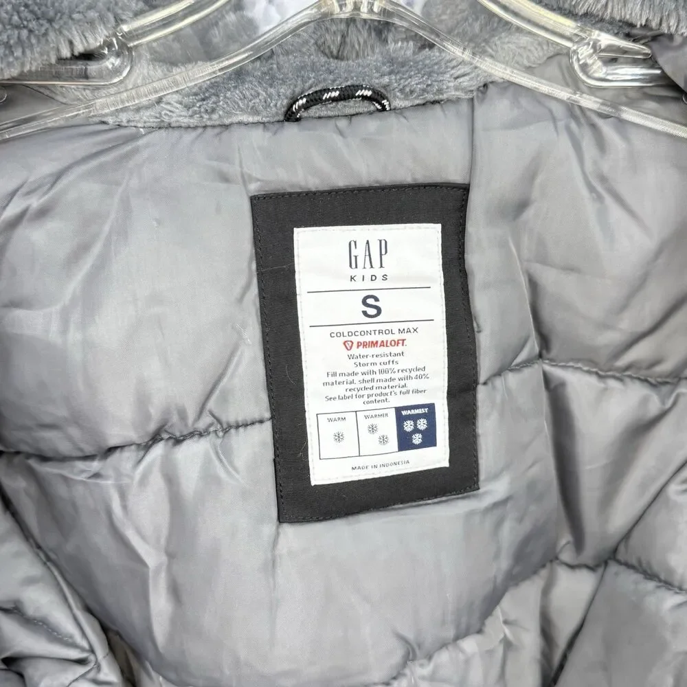 Gap Kids Boys Cold Control Ultra Max Parka Jacket Size Small (6-7) Black